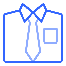 traje y corbata icono