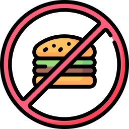 Żadnych fast foodów ikona