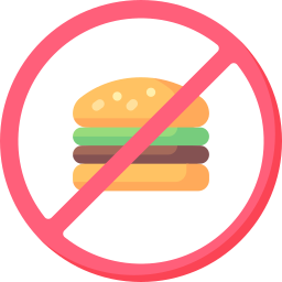 No fast food icon