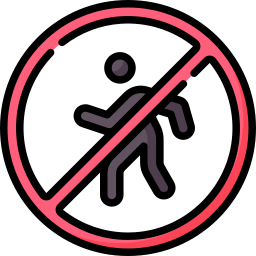prohibido el paso icono