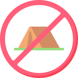 No tents icon