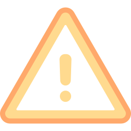 Warning sign icon