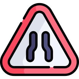 Narrow road icon