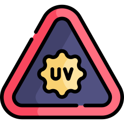 radiación uv icono