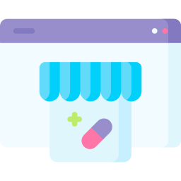 Online pharmacy icon