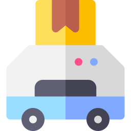 Robot delivery icon