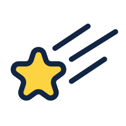 Shooting star icon