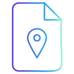 archivo de ubicación icono