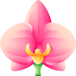 orquídea icono