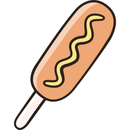 Corn dog icon