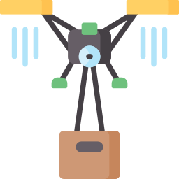 entrega de drones icono