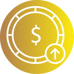Dollar valuation icon