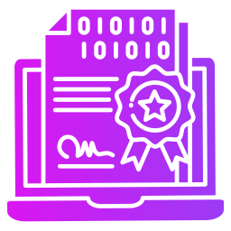 Digital certificate icon