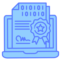 Digital certificate icon