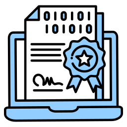 certificado digital Ícone
