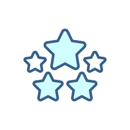 cinco estrelas Ícone