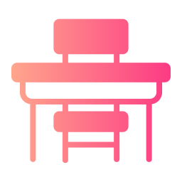 szkolna ławka ikona