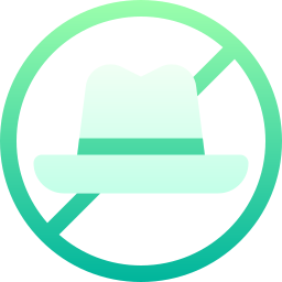 No hat icon