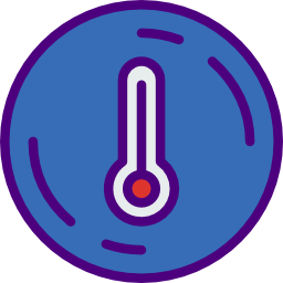 le réchauffement climatique Icône