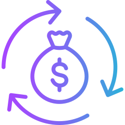 ritorno dell'investimento icona