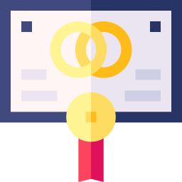 Marriage certificate icon