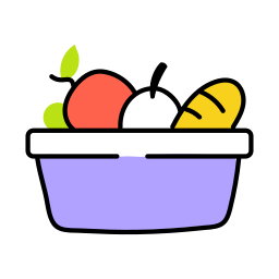 Food basket icon