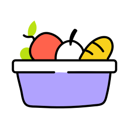 cesta de comida Ícone