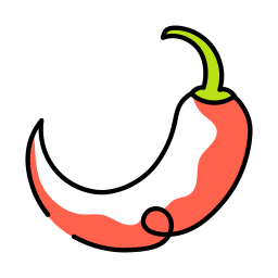 chile rojo icono