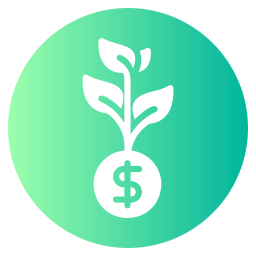 Money growth icon