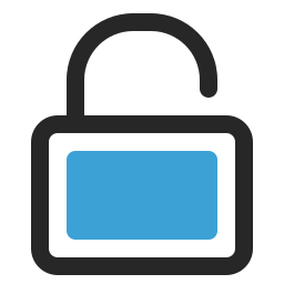 Open lock icon