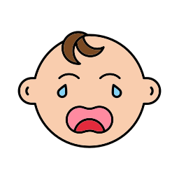 Baby cry icon