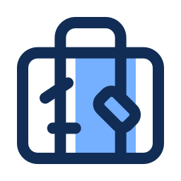 Travel bag icon