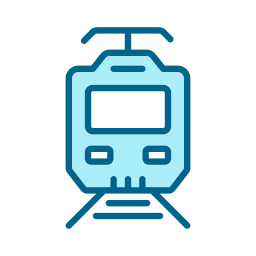 Electric tram icon