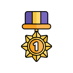 medaglia di premio icona