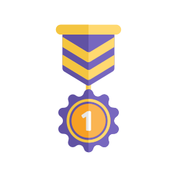 medaglia di premio icona