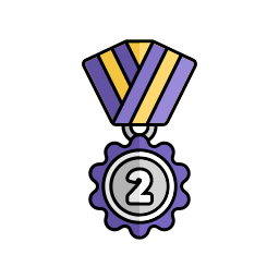 bekroonde medaille icoon