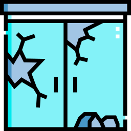 uszkodzone drzwi ikona