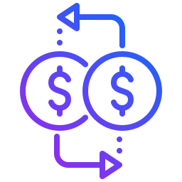 Money exchange icon