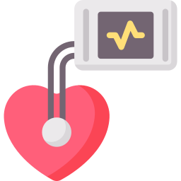 sensor de latidos del corazón icono