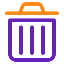 Trash can icon