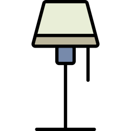 lámpara de piso icono