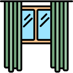 cortina de ventana icono