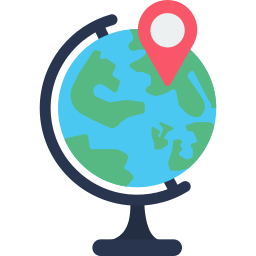 localisation mondiale Icône