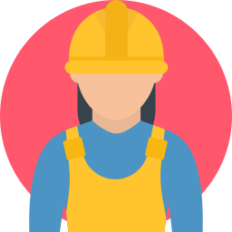 Construction worker icon