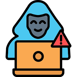 Illegal hacker icon