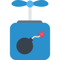 bomba de explosión icono