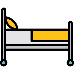 Healthcare bed icon