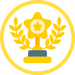 estrella del trofeo icono