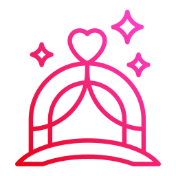 Wedding arch icon