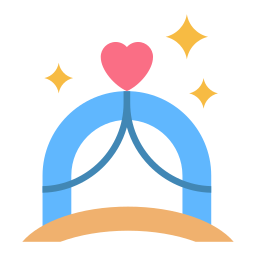 Wedding arch icon